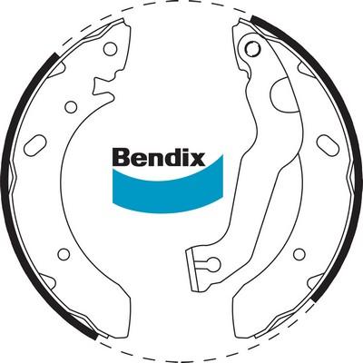 Bendix-AU BS1702 - Jeu de mâchoires de frein cwaw.fr