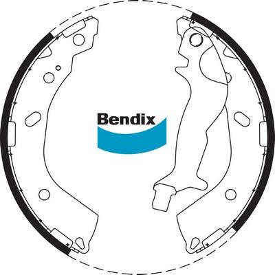 Bendix-AU BS1780 - Jeu de mâchoires de frein cwaw.fr