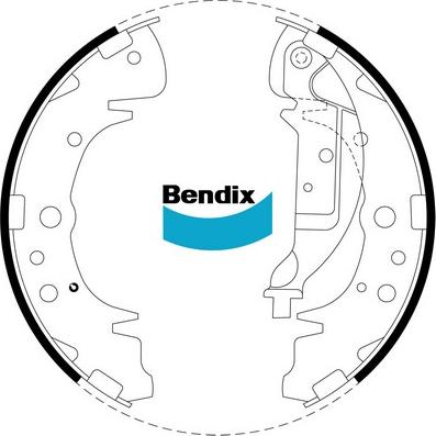 Bendix-AU BS1782 - Jeu de mâchoires de frein cwaw.fr