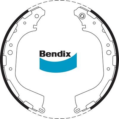 Bendix-AU BS1726 - Jeu de mâchoires de frein cwaw.fr