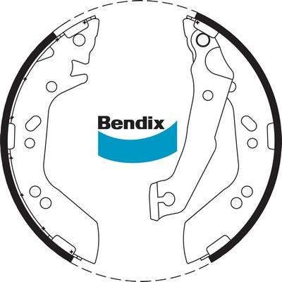 Bendix-AU BS1779 - Jeu de mâchoires de frein cwaw.fr