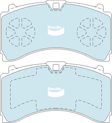 Bendix-AU CVP501PTHD - Kit de plaquettes de frein, frein à disque cwaw.fr