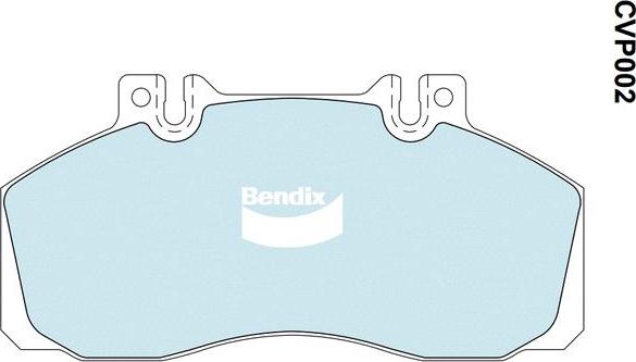 Bendix-AU CVP002 PT - Kit de plaquettes de frein, frein à disque cwaw.fr