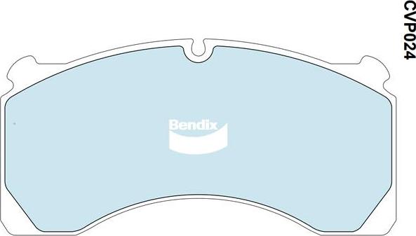 Bendix-AU CVP024 PT - Kit de plaquettes de frein, frein à disque cwaw.fr