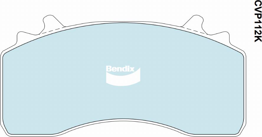 Bendix-AU CVP112 PT - Kit de plaquettes de frein, frein à disque cwaw.fr