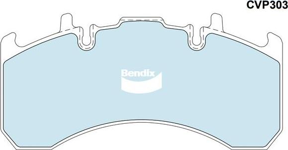 Bendix-AU CVP303PTHD - Kit de plaquettes de frein, frein à disque cwaw.fr