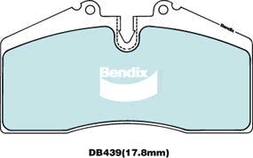 Bendix-AU DB439 ULT - Kit de plaquettes de frein, frein à disque cwaw.fr