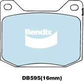 Bendix-AU DB595 GCT - Kit de plaquettes de frein, frein à disque cwaw.fr