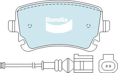 Bendix-AU DB1956 EURO+ - Kit de plaquettes de frein, frein à disque cwaw.fr