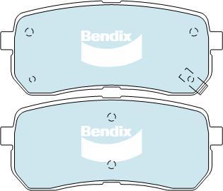 Bendix-AU DB1957 ULT - Kit de plaquettes de frein, frein à disque cwaw.fr