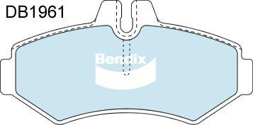 Bendix-AU DB1961 HD - Kit de plaquettes de frein, frein à disque cwaw.fr