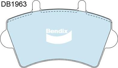 Bendix-AU DB1963 HD - Kit de plaquettes de frein, frein à disque cwaw.fr