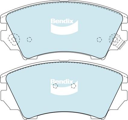 Bendix-AU DB1925GCT - Kit de plaquettes de frein, frein à disque cwaw.fr