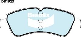 Bendix-AU DB1923 GCT - Kit de plaquettes de frein, frein à disque cwaw.fr