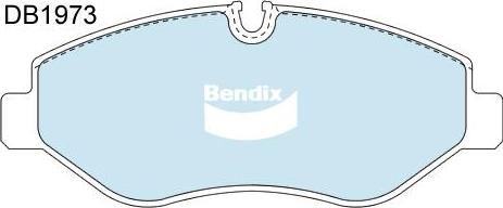 Bendix-AU DB1973 EURO+ - Kit de plaquettes de frein, frein à disque cwaw.fr