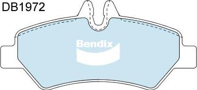 Bendix-AU DB1972 EURO+ - Kit de plaquettes de frein, frein à disque cwaw.fr