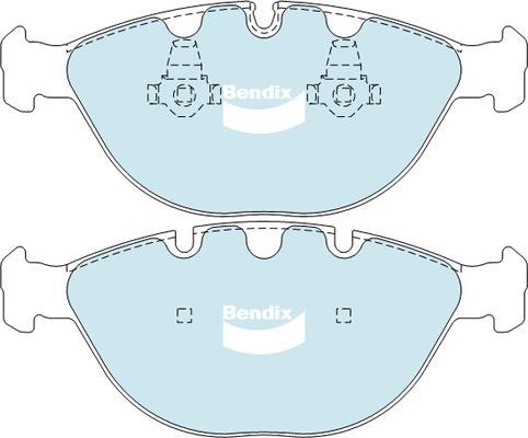 Bendix-AU DB1495 EURO+ - Kit de plaquettes de frein, frein à disque cwaw.fr