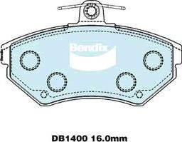 Bendix-AU DB1400 EURO+ - Kit de plaquettes de frein, frein à disque cwaw.fr