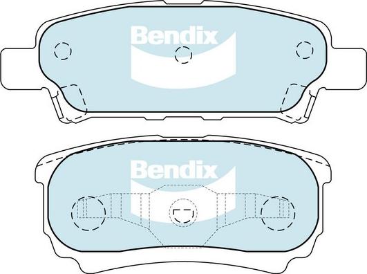 Bendix-AU DB1686 ULT - Kit de plaquettes de frein, frein à disque cwaw.fr