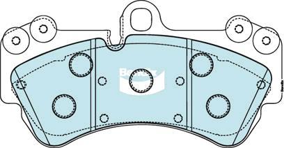 Bendix-AU DB1676 EURO+ - Kit de plaquettes de frein, frein à disque cwaw.fr