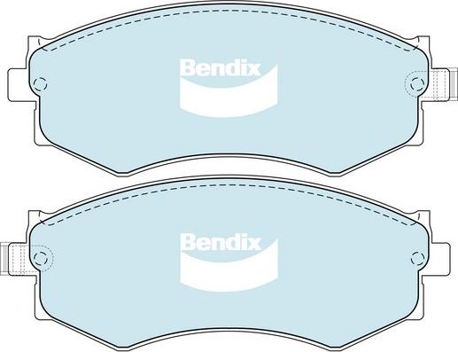 Bendix-AU DB1165 GCT - Kit de plaquettes de frein, frein à disque cwaw.fr