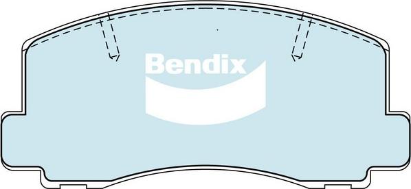 Bendix-AU DB1103 GCT - Kit de plaquettes de frein, frein à disque cwaw.fr