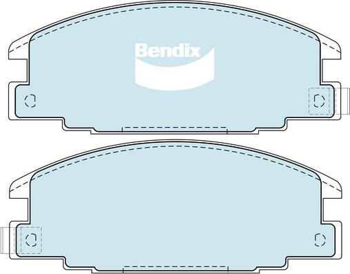 Bendix-AU DB1116 -4WD - Kit de plaquettes de frein, frein à disque cwaw.fr