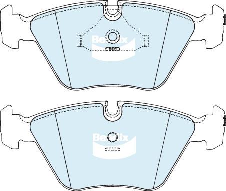 Bendix-AU DB1131 EURO+ - Kit de plaquettes de frein, frein à disque cwaw.fr