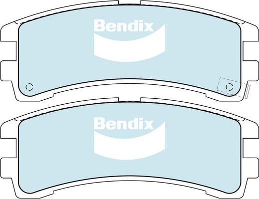 Bendix-AU DB1175 -4WD - Kit de plaquettes de frein, frein à disque cwaw.fr