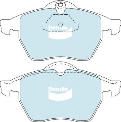 Bendix-AU DB1351 EURO+ - Kit de plaquettes de frein, frein à disque cwaw.fr