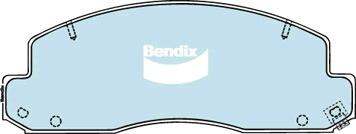 Bendix-AU DB1293 HD - Kit de plaquettes de frein, frein à disque cwaw.fr