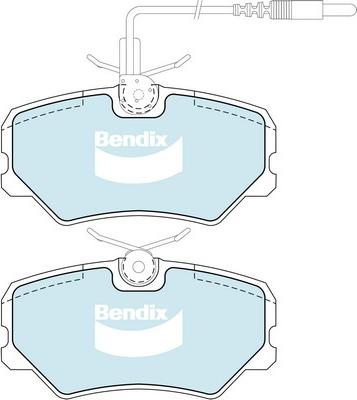 Bendix-AU DB1258 GCT - Kit de plaquettes de frein, frein à disque cwaw.fr