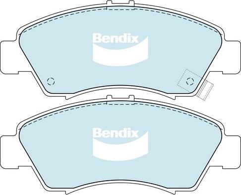 Bendix-AU DB1262 GCT - Kit de plaquettes de frein, frein à disque cwaw.fr