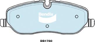 Bendix-AU DB1780 -4WD - Kit de plaquettes de frein, frein à disque cwaw.fr