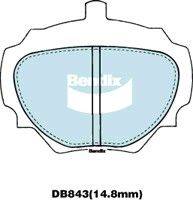 Bendix-AU DB843 HD - Kit de plaquettes de frein, frein à disque cwaw.fr