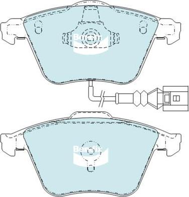 Bendix-AU DB2402 EURO+ - Kit de plaquettes de frein, frein à disque cwaw.fr