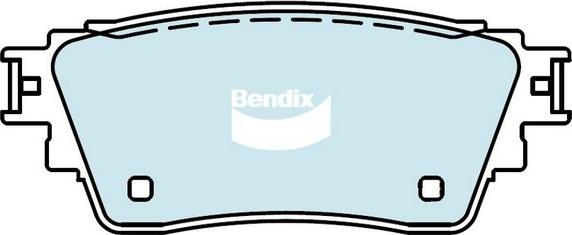 Bendix-AU DB2486 4WD - Kit de plaquettes de frein, frein à disque cwaw.fr