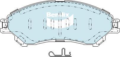 Bendix-AU DB2430 -4WD - Kit de plaquettes de frein, frein à disque cwaw.fr