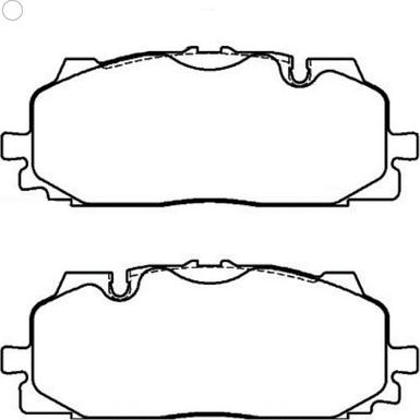 Bendix-AU DB2504 EURO+ - Kit de plaquettes de frein, frein à disque cwaw.fr