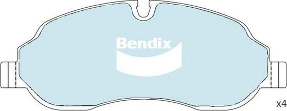 Bendix-AU DB2516 EURO+ - Kit de plaquettes de frein, frein à disque cwaw.fr