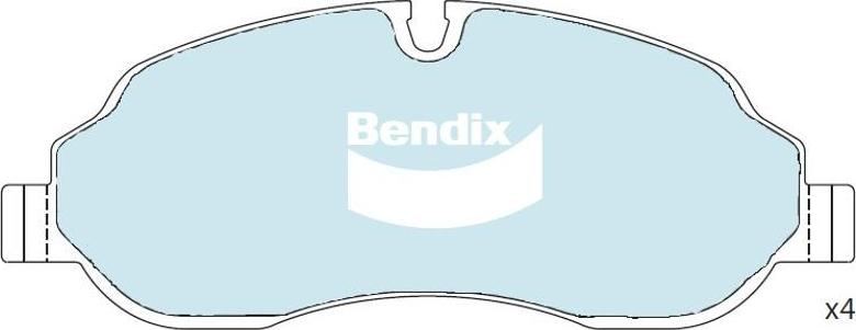 Bendix-AU DB2516 HD - Kit de plaquettes de frein, frein à disque cwaw.fr