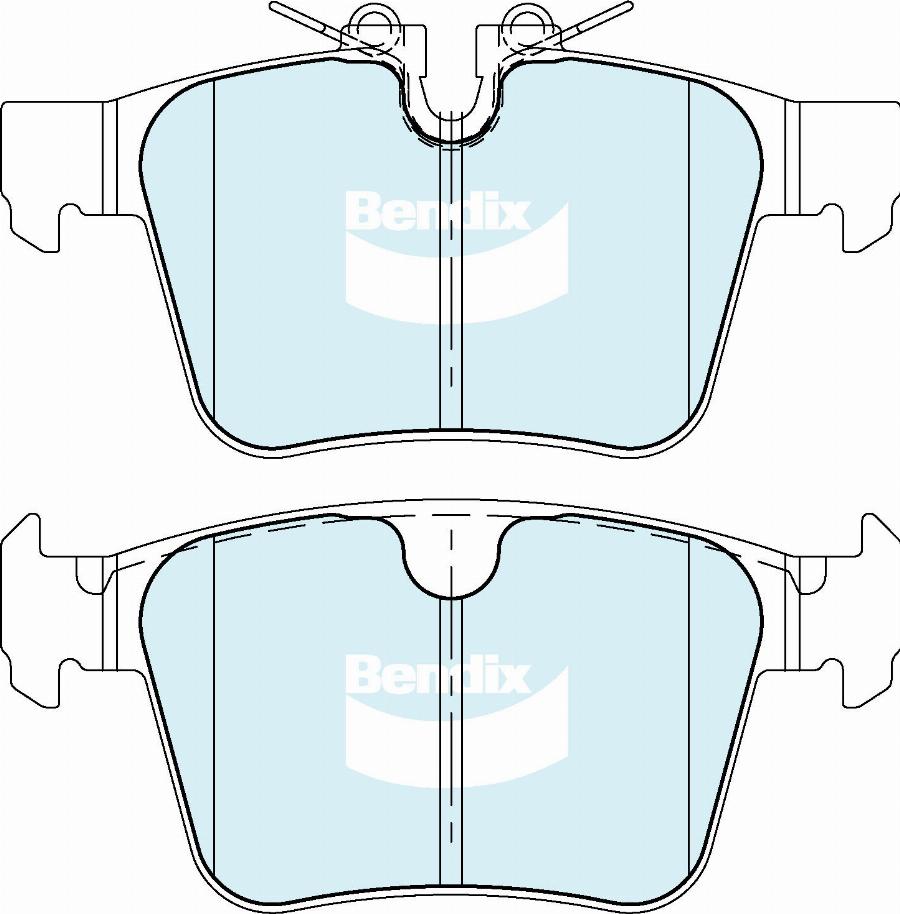 Bendix-AU DB2512 EURO+ - Kit de plaquettes de frein, frein à disque cwaw.fr