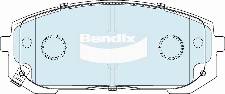 Bendix-AU DB2611 4WD - Kit de plaquettes de frein, frein à disque cwaw.fr