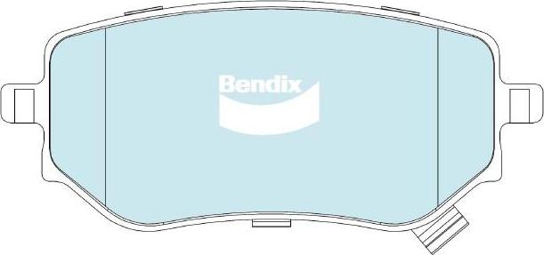 Bendix-AU DB2617 4WD - Kit de plaquettes de frein, frein à disque cwaw.fr