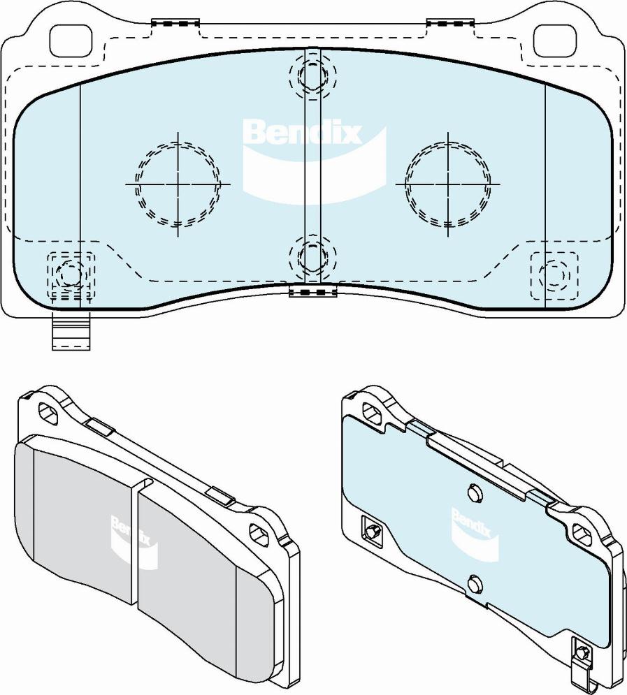 Bendix-AU DB2674 EV - Kit de plaquettes de frein, frein à disque cwaw.fr