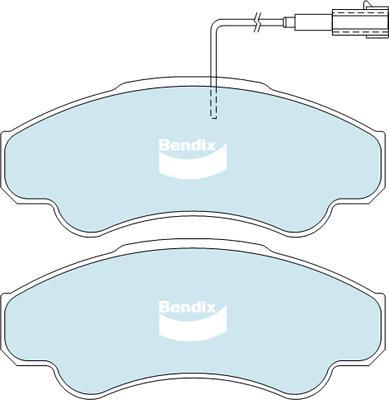 Bendix-AU DB2045 HD - Kit de plaquettes de frein, frein à disque cwaw.fr