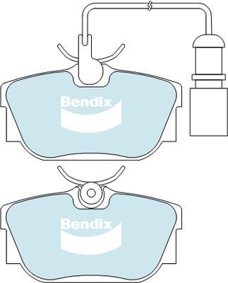 Bendix-AU DB2055 HD - Kit de plaquettes de frein, frein à disque cwaw.fr