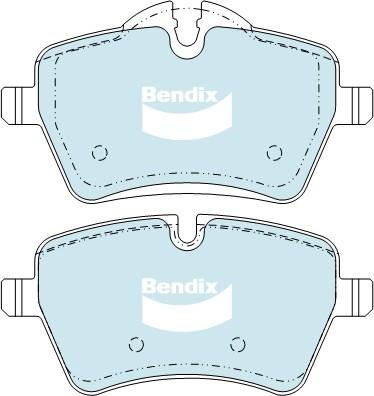 Bendix-AU DB2052 HD - Kit de plaquettes de frein, frein à disque cwaw.fr