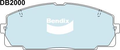 Bendix-AU DB2000 HD - Kit de plaquettes de frein, frein à disque cwaw.fr