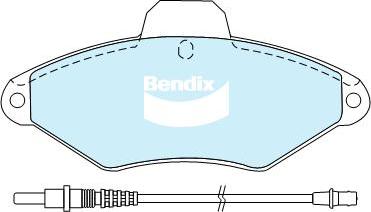 Bendix-AU DB2014 HD - Kit de plaquettes de frein, frein à disque cwaw.fr